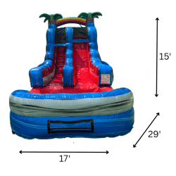 bahama20blast20dimensions 1775167986 15' Bahama Blast Water Slide